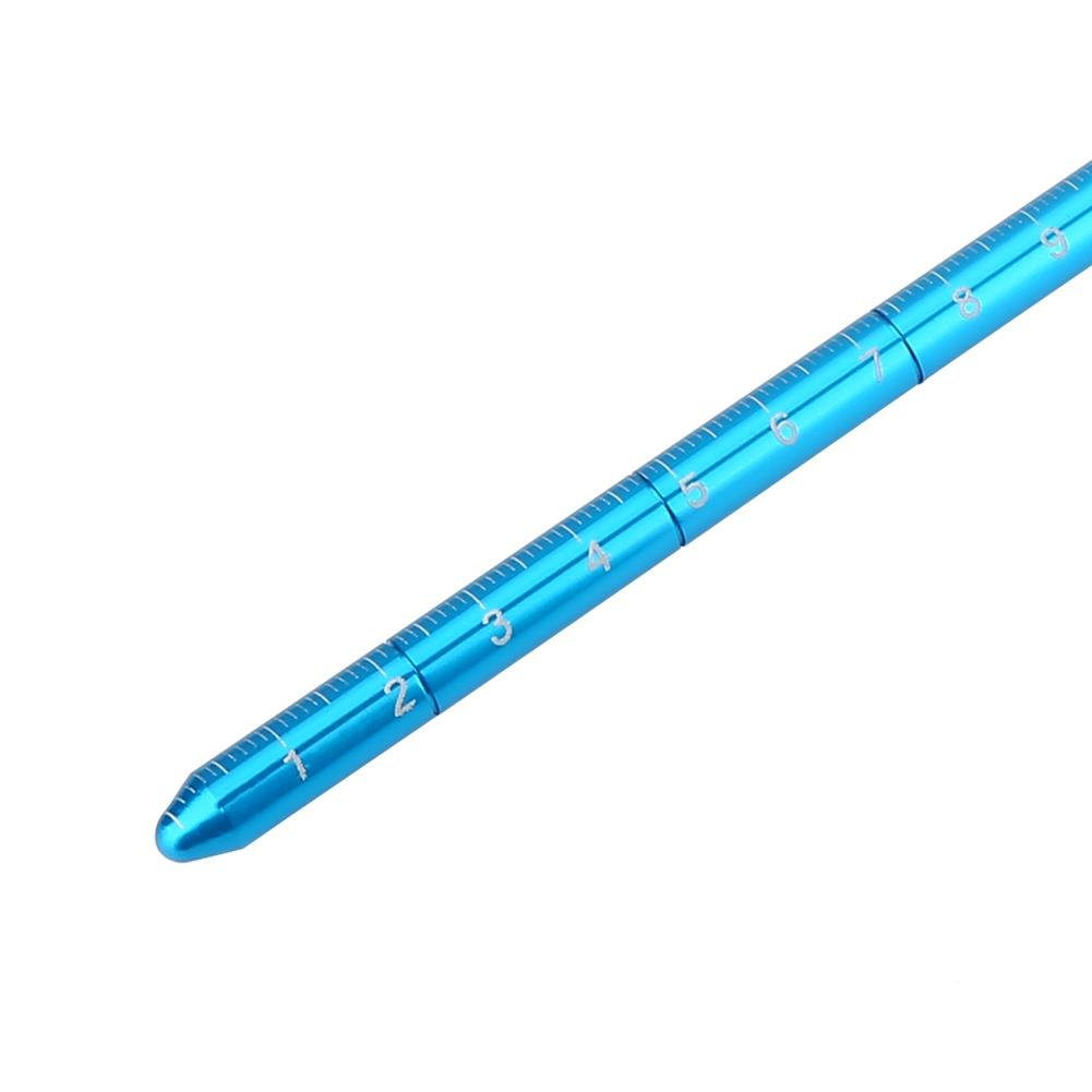 Keenso 4 Couleurs en Alliage d'aluminium plongée sous-Marine Fabricant de Bruit bâton de plongée Tige pointeur avec échelle de 15 cm et Longe de Parachute pour Les Sports de plongée
