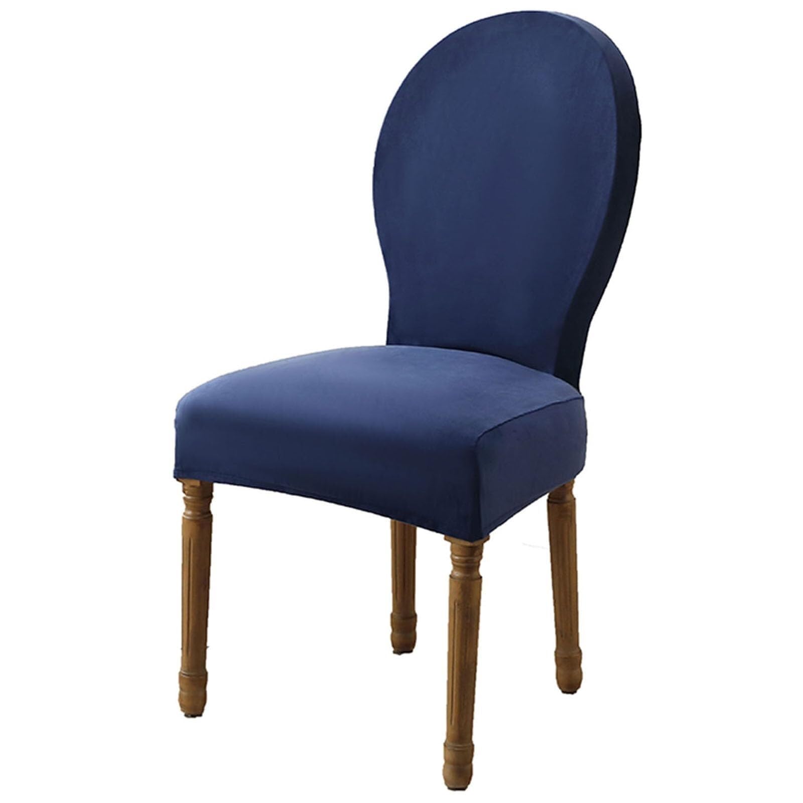 NMVAWIPT Round Back Dining Chair Slipcovers, Velvet French Country Style With Elastic Bottom, Stretch Pet-Friendly Covers(#9,4 PCS)