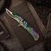 MASTER USA Masters Collection MC-A003RB Fantasy Spring Assist Folding Knife, Rainbow Blade, Rainbow Handle, 4.5-Inch Closed