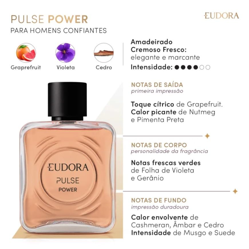 Pulse Power Desodorante Colônia 100ml | Amazon.com.br
