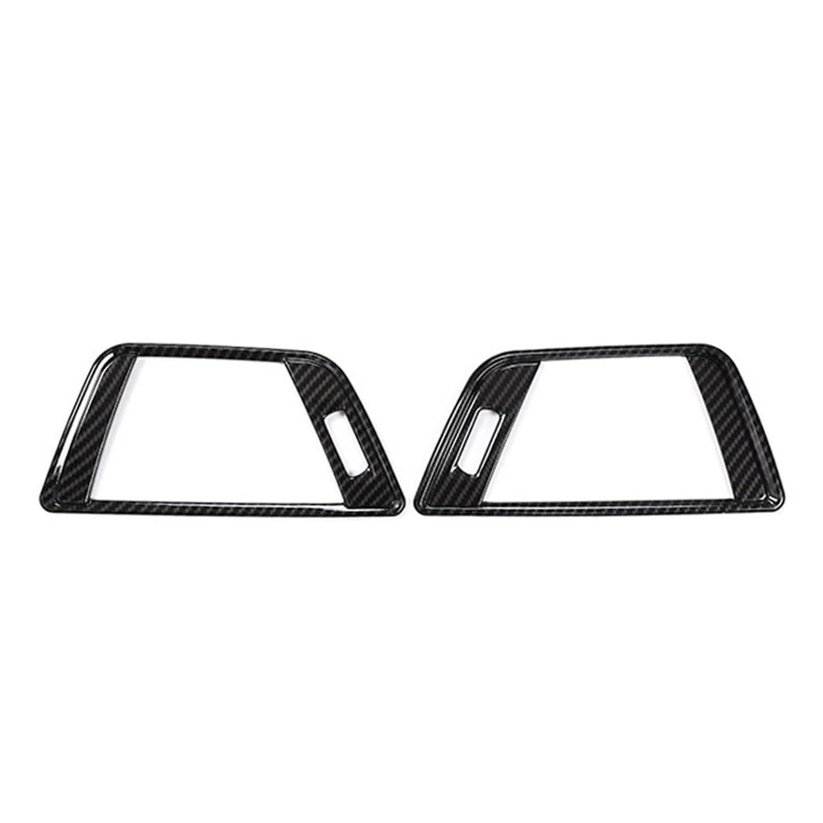 for 3 Series F30 2013-2018 2Pcs Car Carbon Fiber Style Side Air Conditioning Vent Cover Trim Frame Stickers