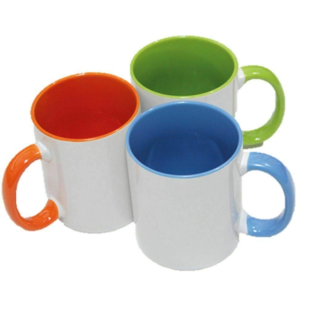 Amara Global Porcelain Coffee Cups 250 ml Set of 6 Bi-Colour