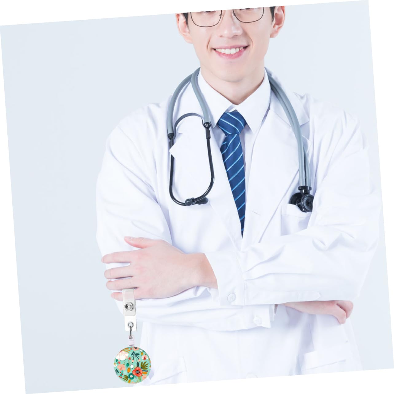 Lurrose 5 Set Di Clip Telescopiche Per Badge Porta Badge Riutilizzabili Per Ufficio Ospedale Scuola Comodo Accesso Robusti 3 Pezzi * 5