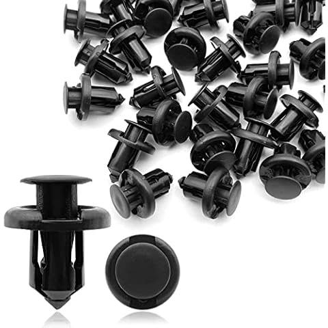 20Pcs Front Bumper Push-Type Retainer Clips, 10mm Fender Liner Clip Compatible with Honda CR-V Accord Civic Acura 91503-SZ3-003 Nylon Clip Fasteners Push Type Push Pin Screws Cover
