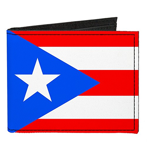 Buckle-Down Canvas Bi-fold Wallet-Puerto Rico Flag