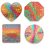 Top 20 Melhores Pop It para comprar em 2025 10 4 UNID Pop-it Fidget Toy GRANDE Bolha Empurre Autismo Anti-stress Original (LARANJA)