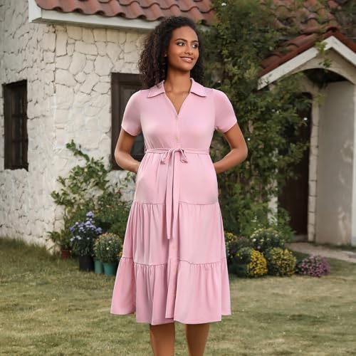 Short Sleeve Maternity Dress Summer V Neck Flowy Trinidad and Tobago | Ubuy Short Sleeve Maternity Dress Summer V Neck Flowy Trinidad and Tobago | Ubuy