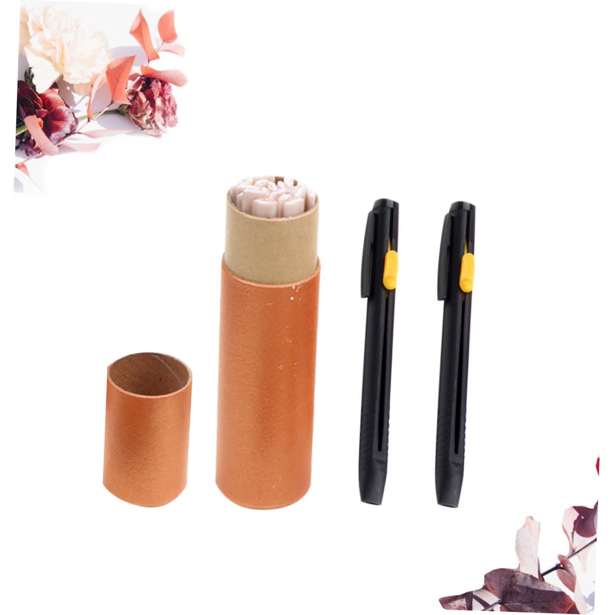 TEHAUX 60pezzi Gessetti per Cucito Gessetti Ricaricabili per Tessuti Strumenti di Marcatura per Cucito e Fai da Te con Penne e Scatola per Conservazione