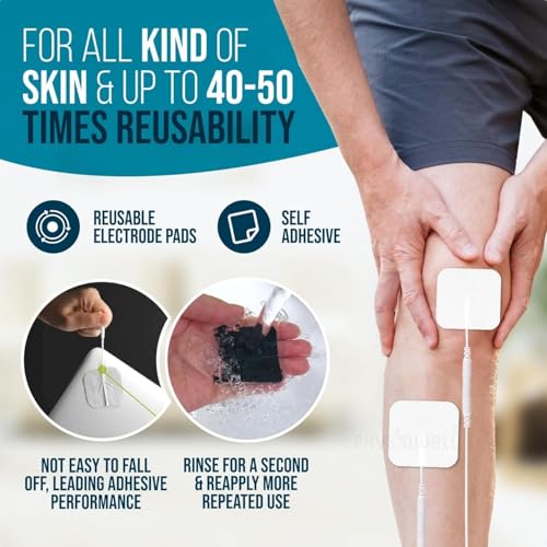 Image of Physiowell Sticky Ms Pads for Physiotherapy Machines (MS Sticky Pads, Pack of 4)