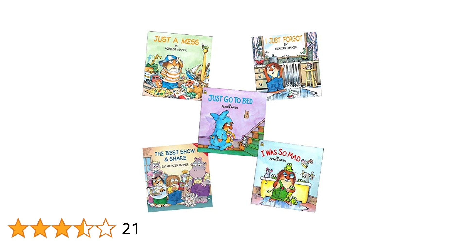 Little Critter Set of 5 Paperbacks Includes I Was so Mad, I