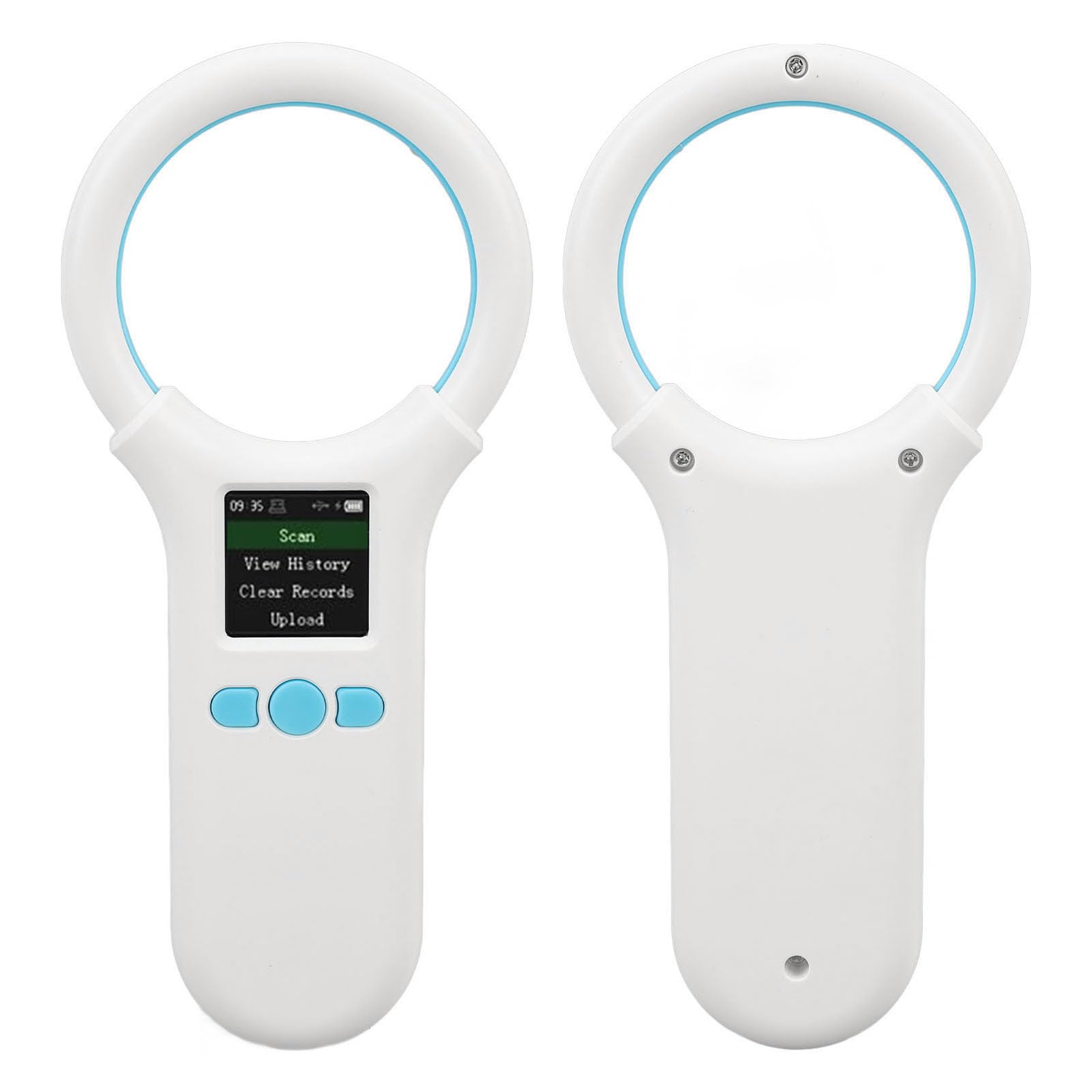 Asixxsix Scanner per Microchip per Animali Domestici, Lettore di Microchip per Animali con Archiviazione di 500 Record con Tecnologia di Scansione Avanzata per Proprietari di Domestici