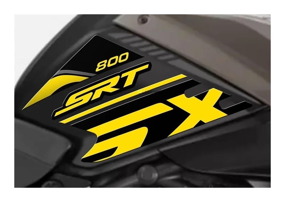 Protezione Serbatoio Moto In Resina Epossidica Per QJ Motor SRT 800 SX, Set Antigraffio