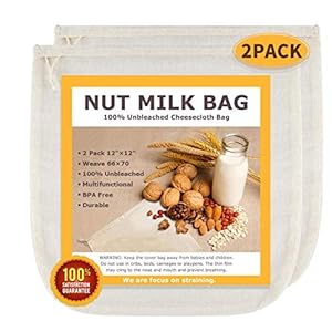 Nut Milk Bags, All Natural Cheesecl...