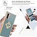DUEDUE for Samsung Galaxy Note 10 Case with Ring Holder Kickstand 360 Degree Rotation Magnetic Car Finger Soft TPU Slim Cover Shockproof Full Body Phone Case for Samsung Note 10 6.3