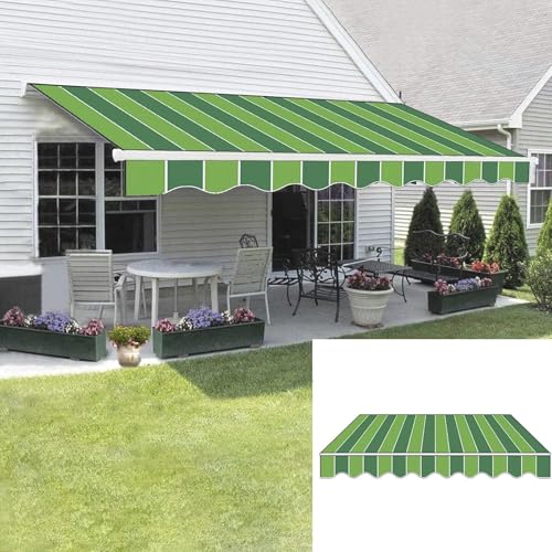 Toile de rechange store terrasse 5x3.5m pour repas ombragés au frais