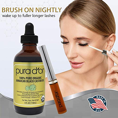 PURA D'OR Organic Jamaican Black Castor Oil, Natural Smoky Scent - Image 7