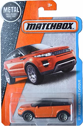 Matchbox Orange Range Rover Evoque Metal Diecast 1:64 miniatura 1