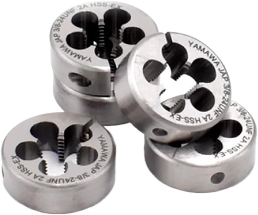 Round Threading Die 1PCS HSSE Adjustable Pipe Round Die NPTNPS 1/16-27 1/8-27 1/4-18 3/8-18 1/2-14 AR-D Screw Thread Threading Dies(NPS3l4-14)