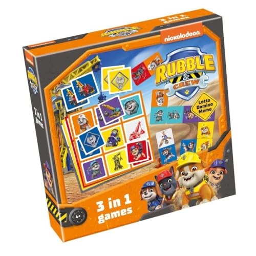 Rubble & Crew 3 en 1 : Mémo, Lotto, Domino par Tactic Games