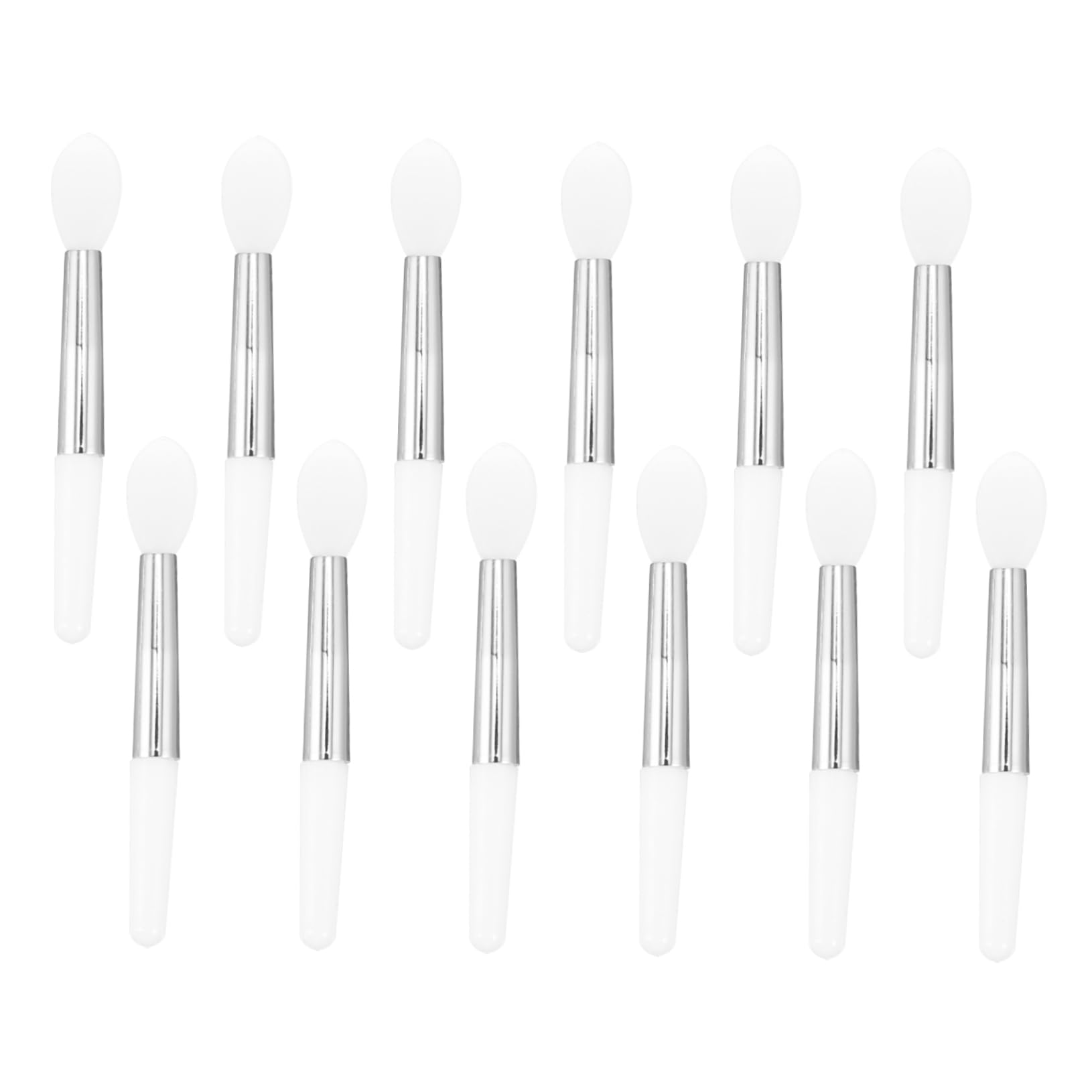 Beatifufu Lip Brush 12pcs Silicone Lip Makeup Brush Set Lipstick Applicator Travel Size Easy Application Present for Makeup Enthusiasts