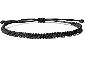 Black Thread Anklet for Women, Boho Surfer Anklet