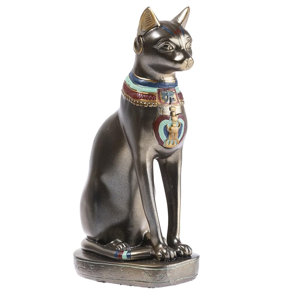 VBESTLIFE Statue de chat égyptien Chat Égyptien Résine Statue Figurine Ménage Chambre Ornement