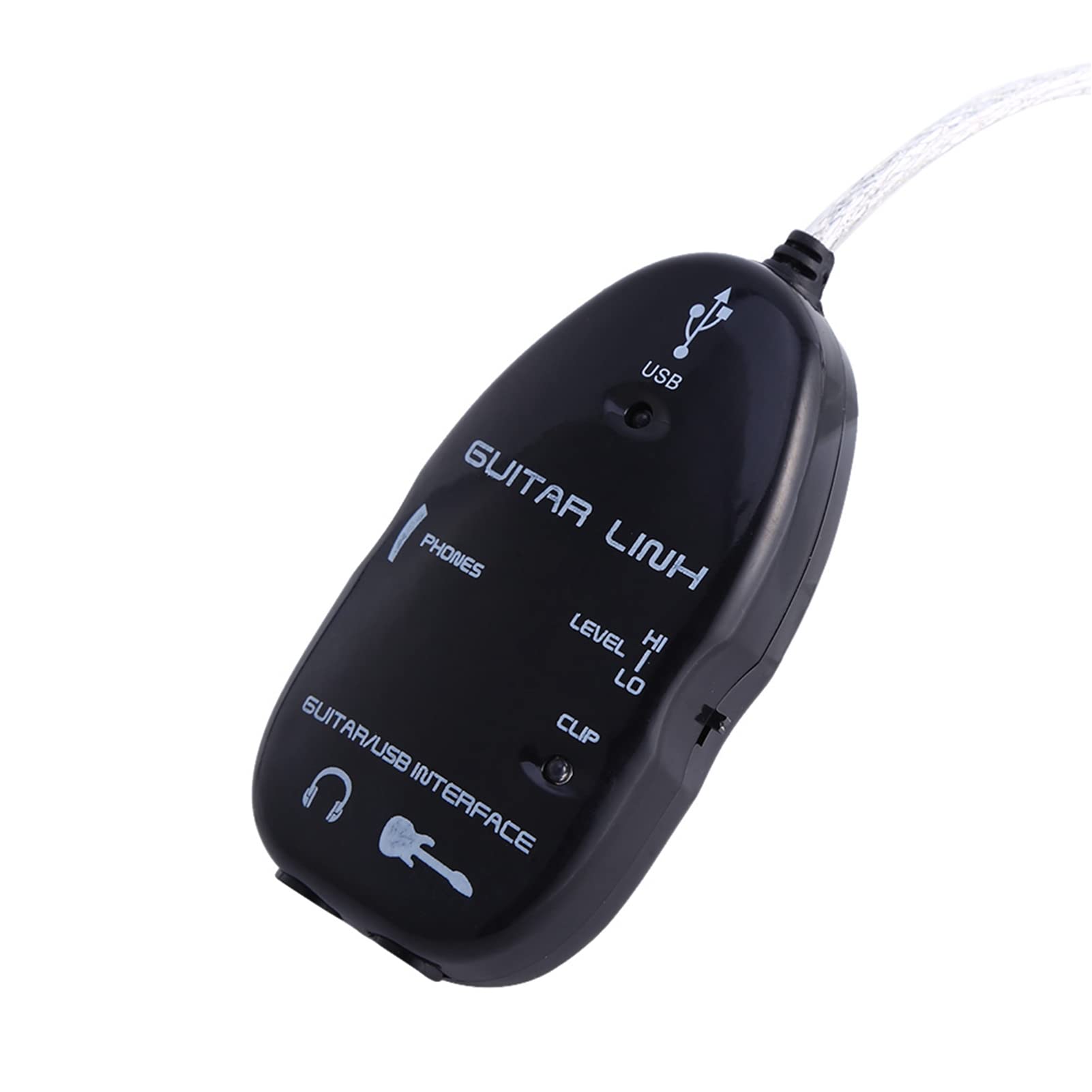 Câble Rocksmith, Interface Guitare vers Pc Câble de Liaison USB Professionnel pour Guitare, Installation Facile Plug and Play Pc Guitar Hero avec Votre Ordinateur et Convient à