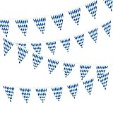 freistaat bayern wimpel GRÖSSE:Jeder Wimpel misst 20 x 30cm, das Banner ist insgesamt ungefähr 20m lang（aus zwei 10 Meter langen Fahnen）