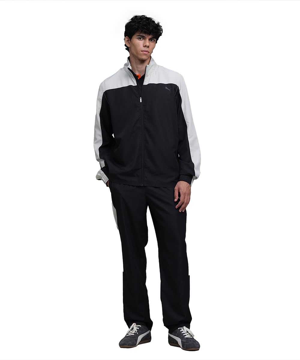 puma | Essentials Men's Sweat-Wicking Woven Tracksuit | Black | M-picture-41