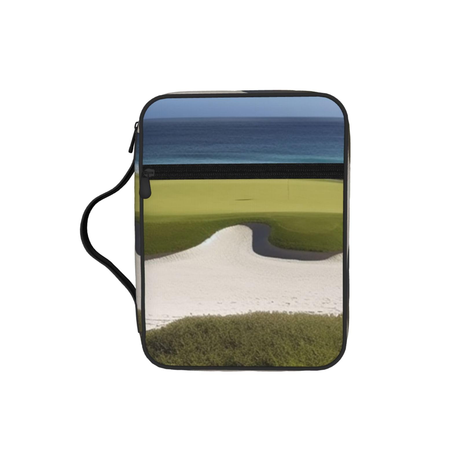 Beach Golf Course Bible Cover Case Waterproof Bible Bag With Handle Organizer Storage Book Cover For Bible Study