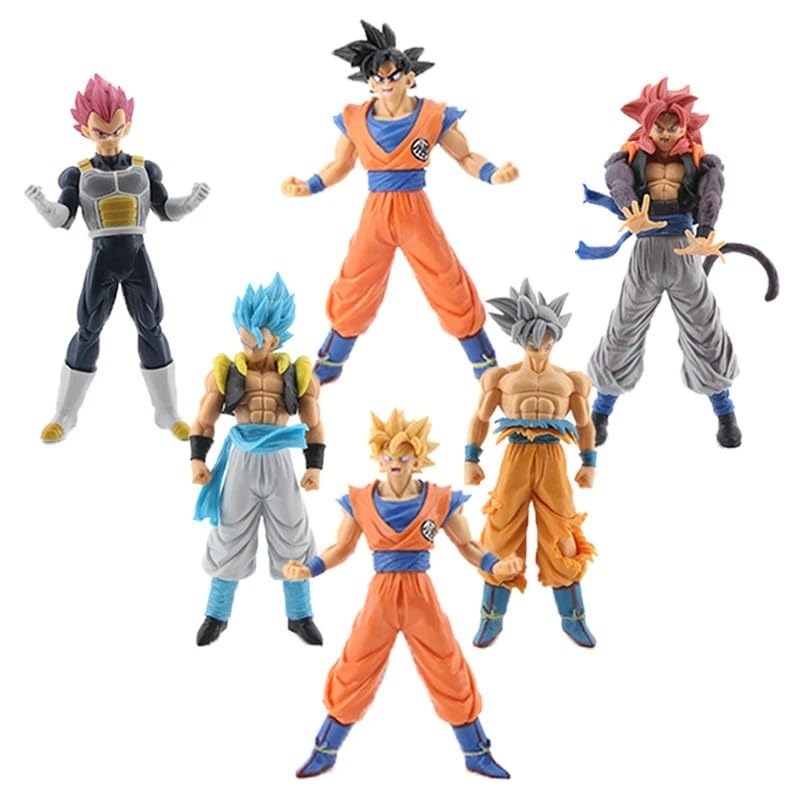 Image of DBZ Action Figure Set, 6 Pieces, 18cm,