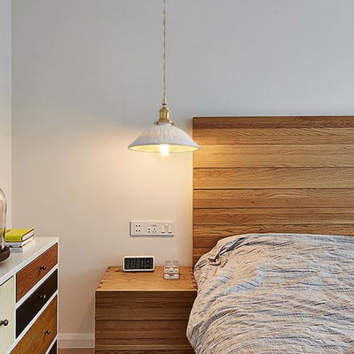 Lustre industriel moderne E27 céramique pour éclairage tamisé