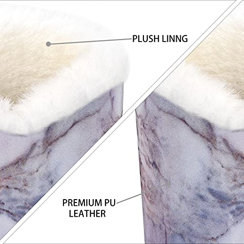 Image of 2 Pcs a Set, Plush Lined Eyeglasses Holder Stand Case Protective Glasses Case for Desks