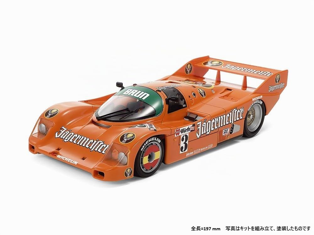 TAMIYA 24372 1:24 Porsche 962C Jägermeister – Kit di costruzione in plastica, hobby, artigianato, incollaggio, modellismo, modellismo in plastica