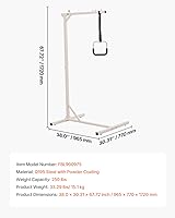 Vista 7 de VEVOR Barra de Trapecio para Movilidad en Cama, Barra de Trapecio de Acero Resistente de Pie Libre Capacidad de Peso 113 KG, Barra de Asistencia