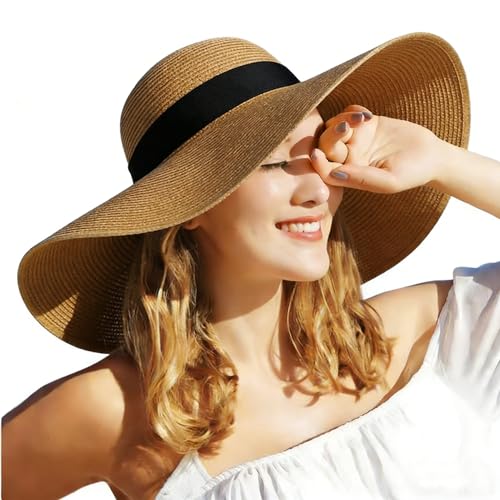 Sombrero Mujer Ala Ancha Plegable Protec UV Khaki miniatura 1