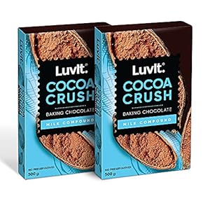 LuvIt Cocoa Crush – Milk Compound Bars | Perfect for Baking, Frosting, Chocolate Making | No Preservatives | Pack of 2…
