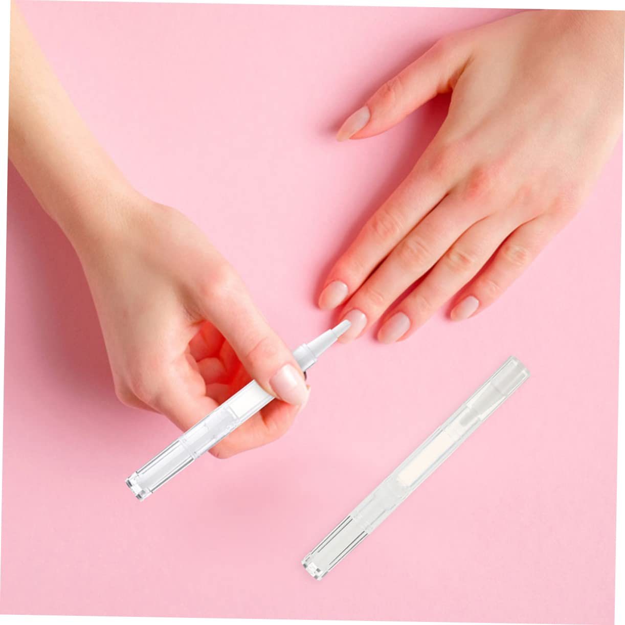 FRCOLOR 5 set Tubo Penna Trasparente - Penna Per Per Cuticole UV Per Unghie Penna Per Per Cuticole Penna Per Per Cuticole Ricaricabile Vuota 12 pezzi*5
