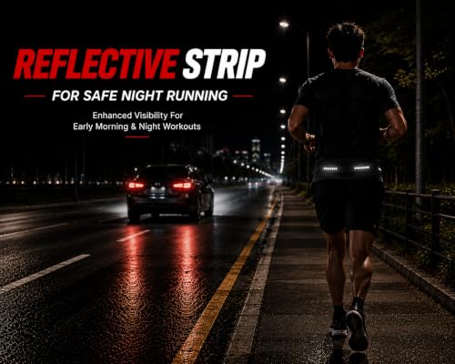 Image of Running Belt for Men Women, Waist Pack Phone Holder for Running, Travel | Fanny Pack for Women Men with Key Pocket, Water Resistant Bounce Free Adjustable Phone Waist Bag for Marathon Workout Jogging