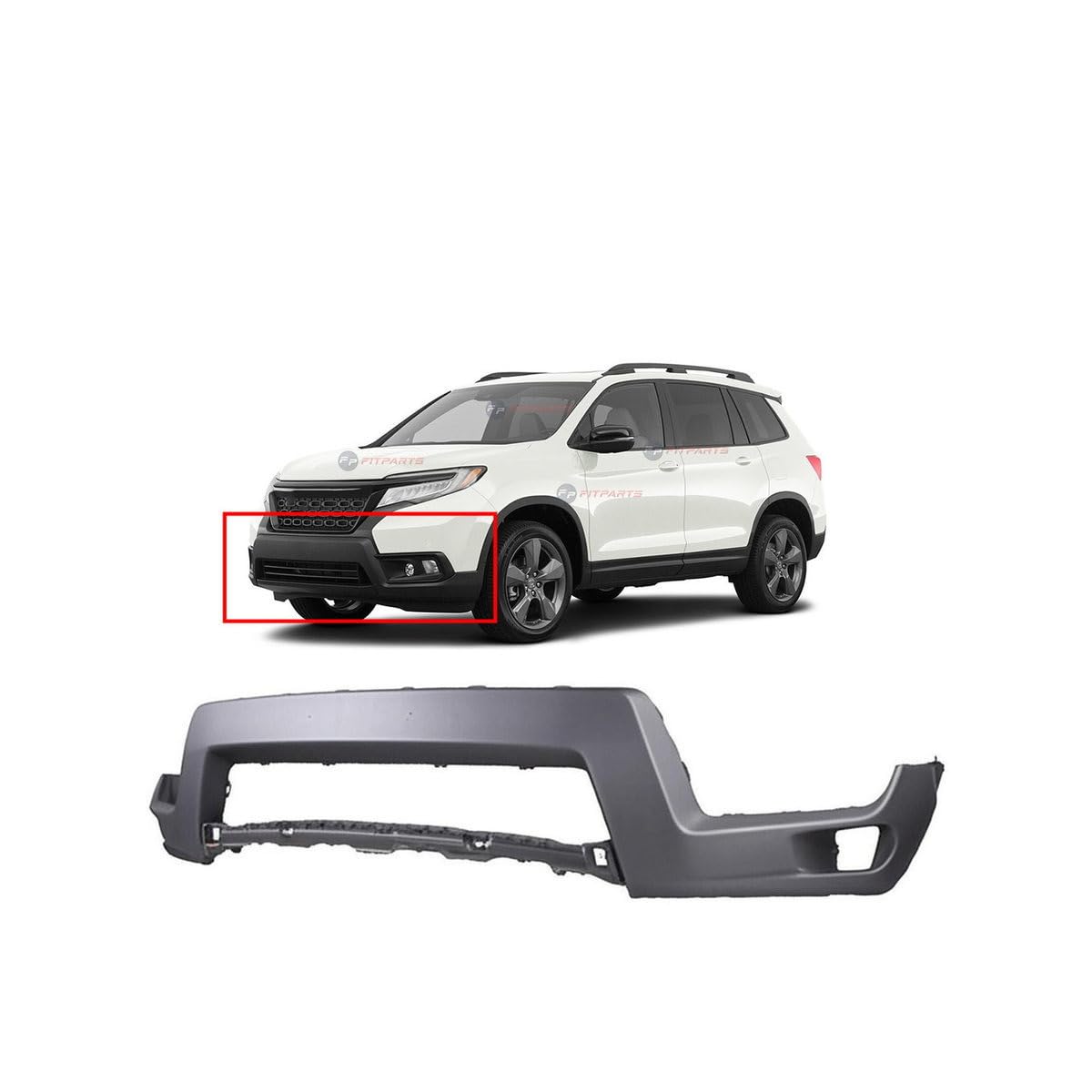 FitParts Compatible with Honda Ridgeline 2021–2025 Front Bumper Cover
