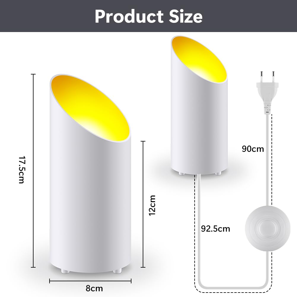 Faretto LED da Pavimento, 2 PCS Luci da Terra a LED, Dimmerabile, per Illuminazione d'Accento (Bianco)