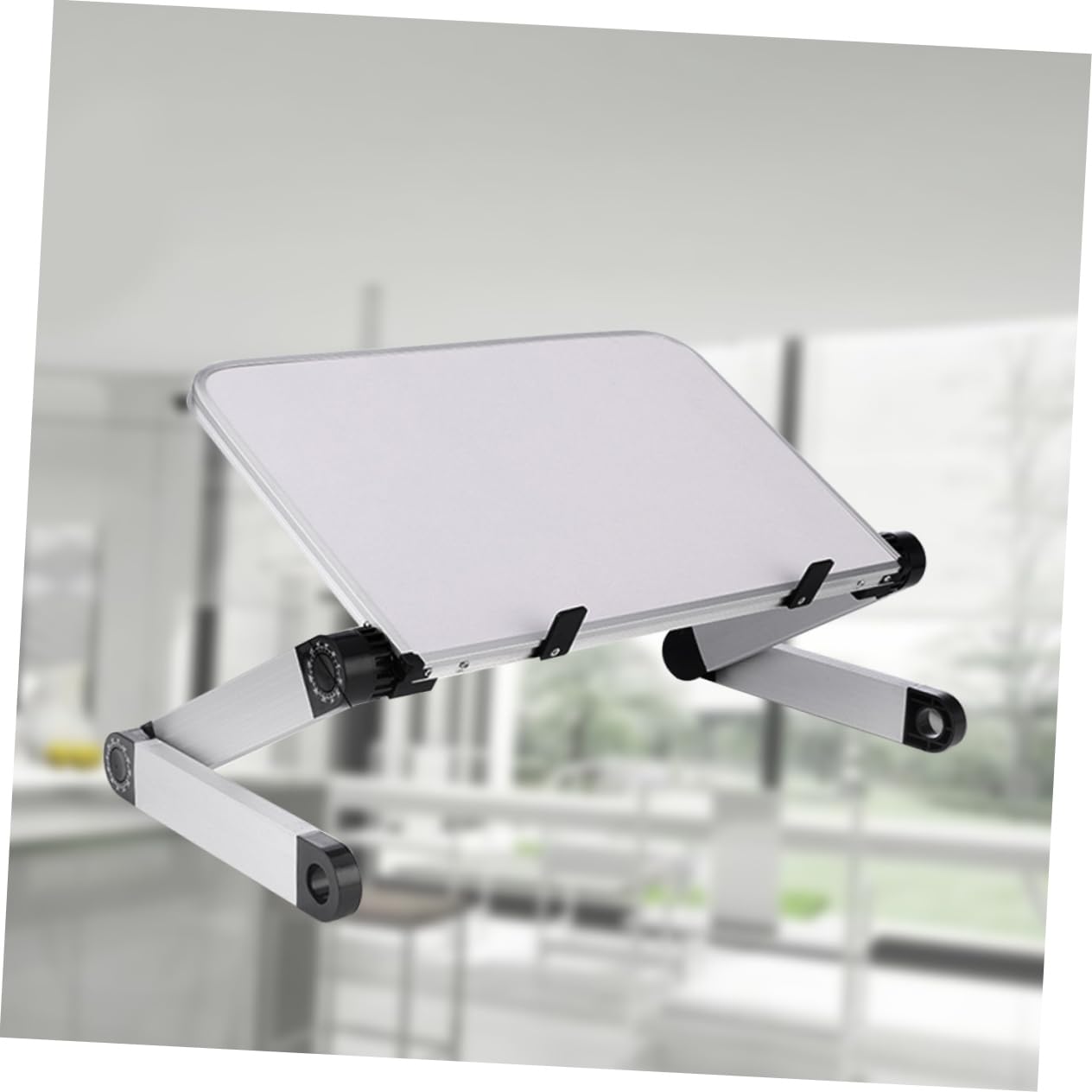 Supporto Per Laptop Regolabile in Alluminio Supporto Per Tablet Base Robusta Bordi Arrotondati Ergonomica Per Uso Da Scrivania