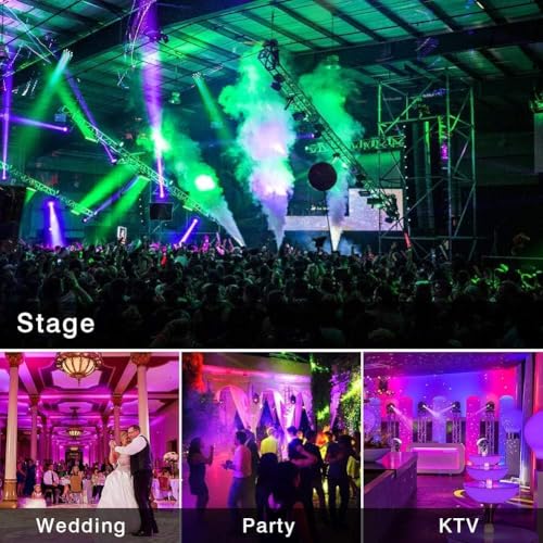 Image of LED Stage PAR Light | Multi-Color RGB DJ Disco Light for Party, Concert, Wedding & Event Lighting | DJ Light | Disco Light | Party Light | (18LED-DJLIGHT)