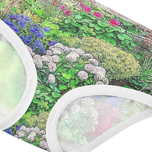 Girls Underwear Toddlers 2t Cotton Panties Little Girl Florals Briefs Undies Kids Vibrant Garden Blooming Flowers4