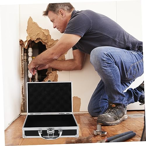 Multifunctional Aluminum Alloy Briefcase Portable Box Durable Storage Case for Home Office and Travel Shockproof Organizer for Instruments3