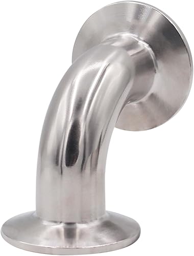 Miniatura 5 de DERNORD 1" tubo OD codo 90 grados tubería sanitaria SS304 tri abrazadera 1,5 pulgadas