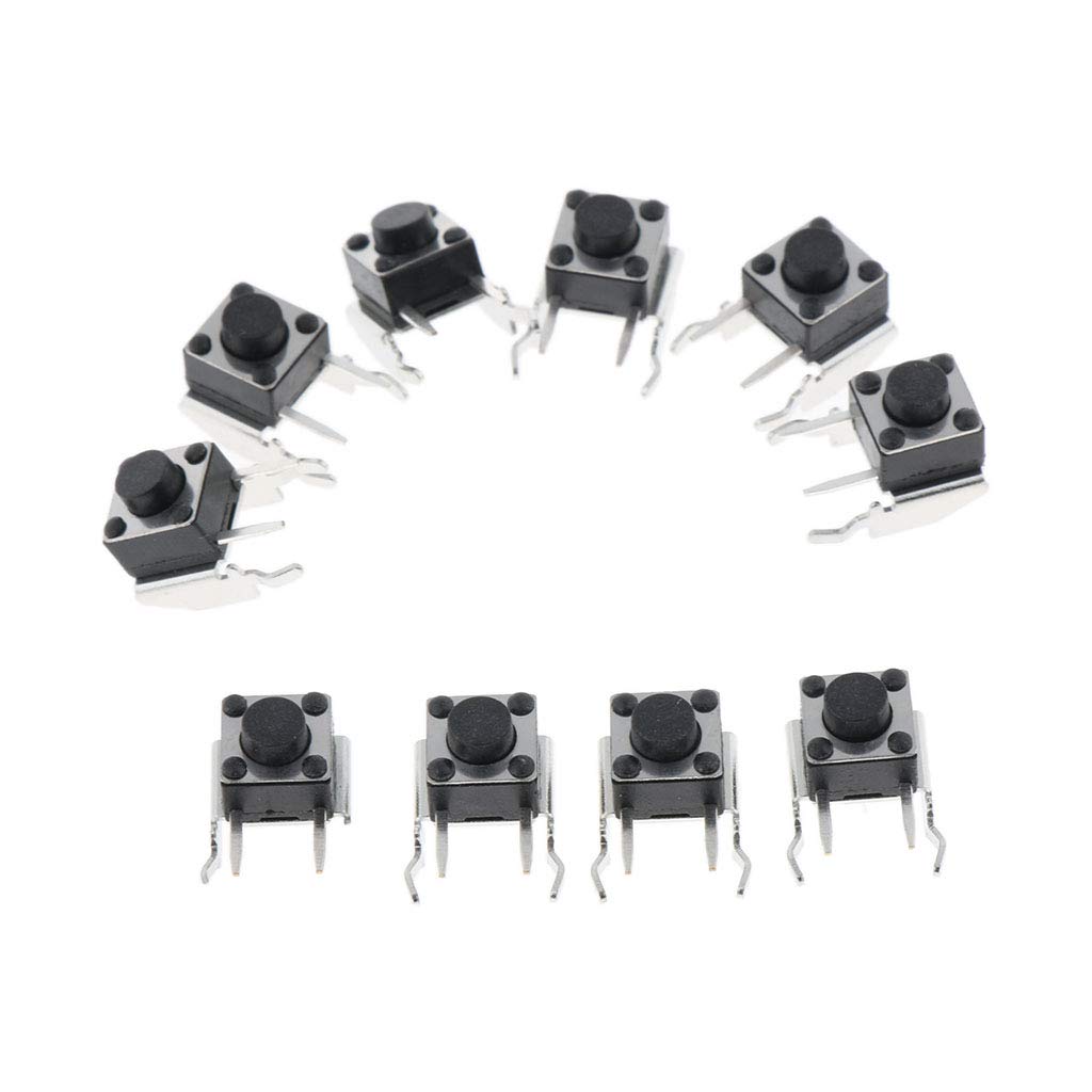 Gazechimp pour Les Contrôleurs Xbox One 360 ​​LB RB Shoulder Bumper Button Switch Tactile Switch 10x - Noir, comme décrit
