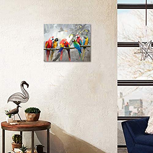 Woxfcart Bathroom Parrot Picture Wall Art thumb #5