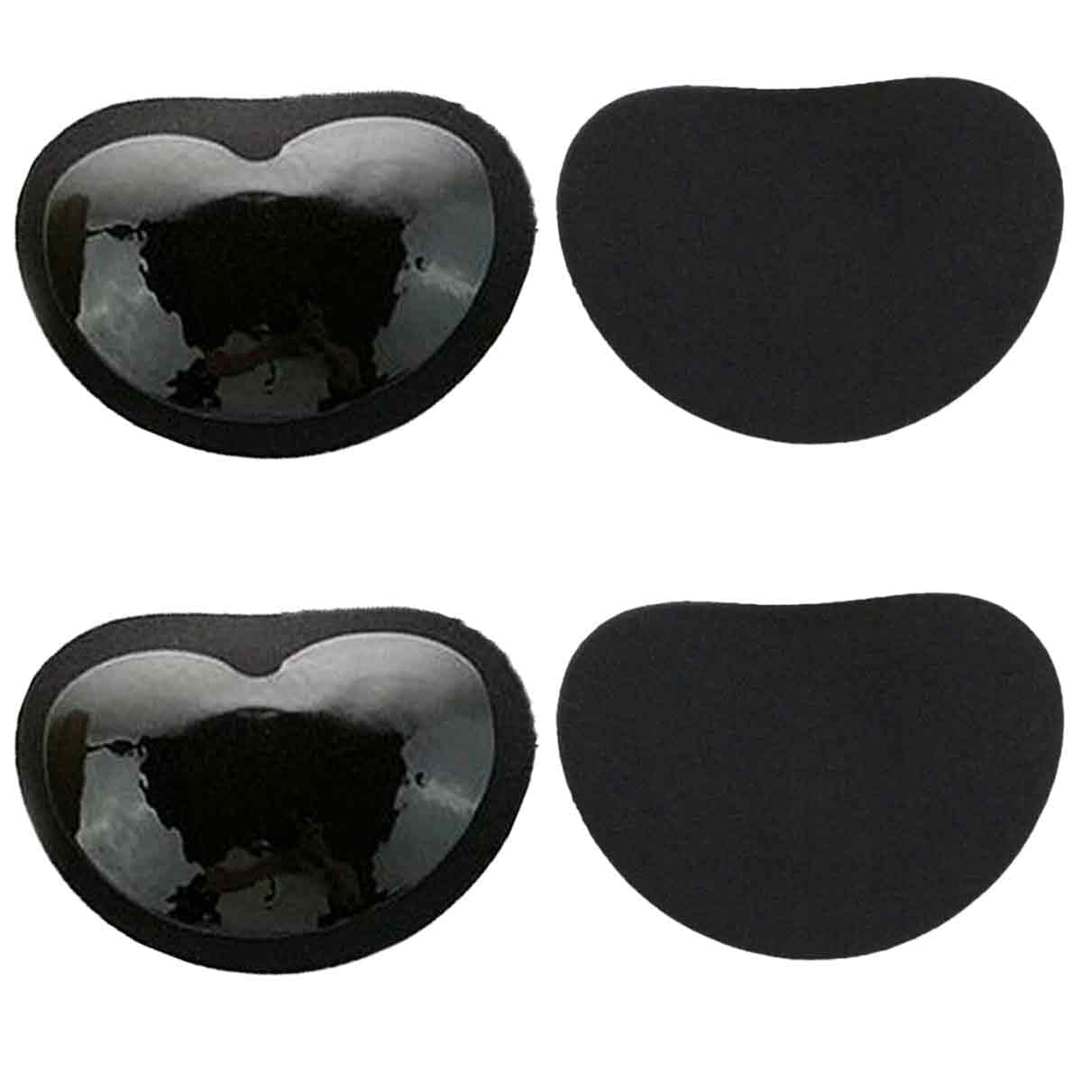 2 Pairs self-Adhesive Bra Pad Enhancer Breast Pad Bra Inserts Breast Push Up Bra Pads One Pair of Bikinis Swimsuit Push Up Removable Bra Pads Inserts (Black x 2pairs)