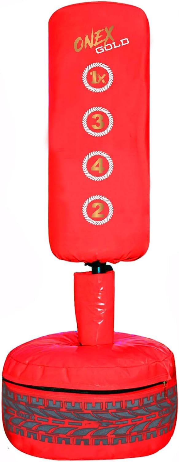 Free Standing Punch Bag Boxing Training Equipment, Floor Standing Punching Bag for Home Gym Fitness, Kickboxing MMA Martial Arts Workout, Freestanding Boxing Bag with Stable Base — image 1
